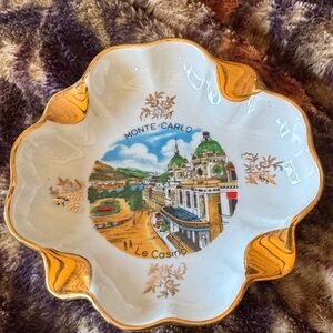 Monte Carlo Decorative Dish with Gold Accents